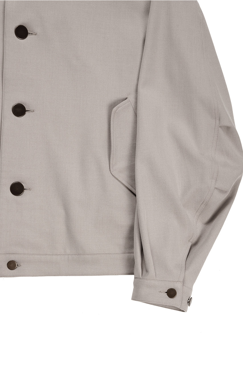 beauty : beast LAPEL COLLAR SHIRTS JACKET (BEIGE)