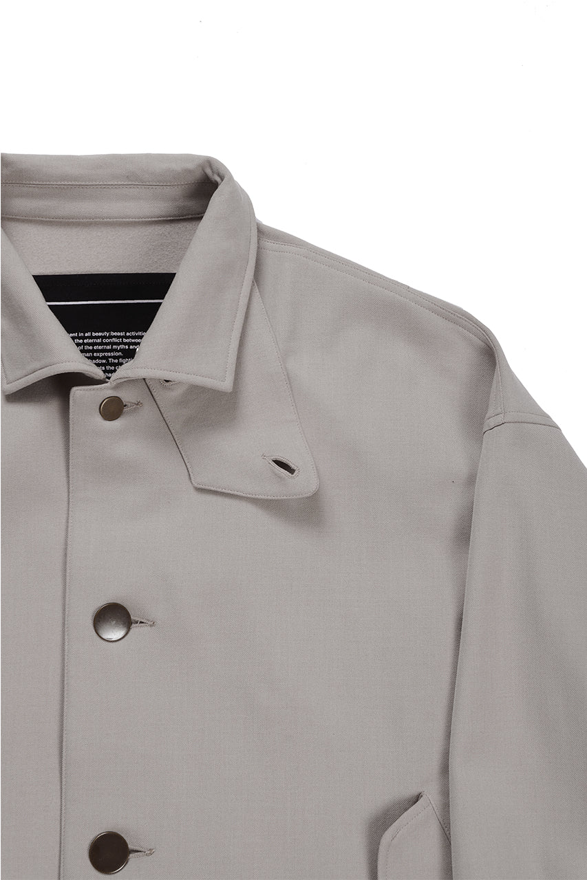 画像をギャラリービューアに読み込む, beauty : beast LAPEL COLLAR SHIRTS JACKET (BEIGE)