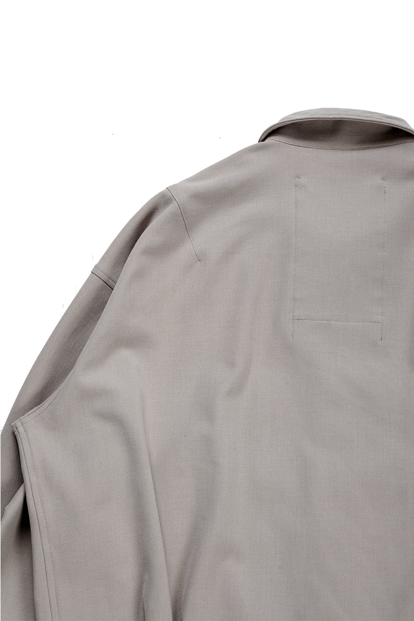 画像をギャラリービューアに読み込む, beauty : beast LAPEL COLLAR SHIRTS JACKET (BEIGE)