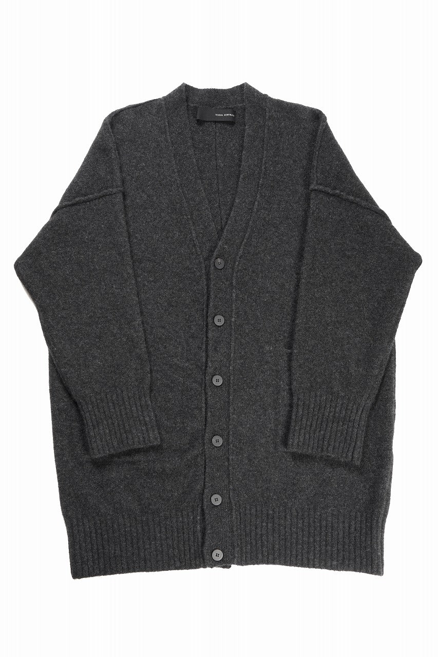 Load image into Gallery viewer, ISABEL BENENATO Yak Long Cardigan (GRAPHITE)