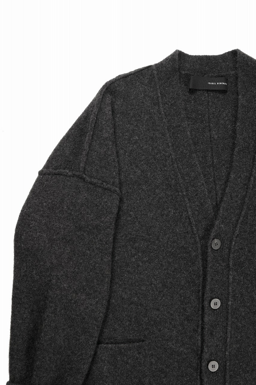 Load image into Gallery viewer, ISABEL BENENATO Yak Long Cardigan (GRAPHITE)
