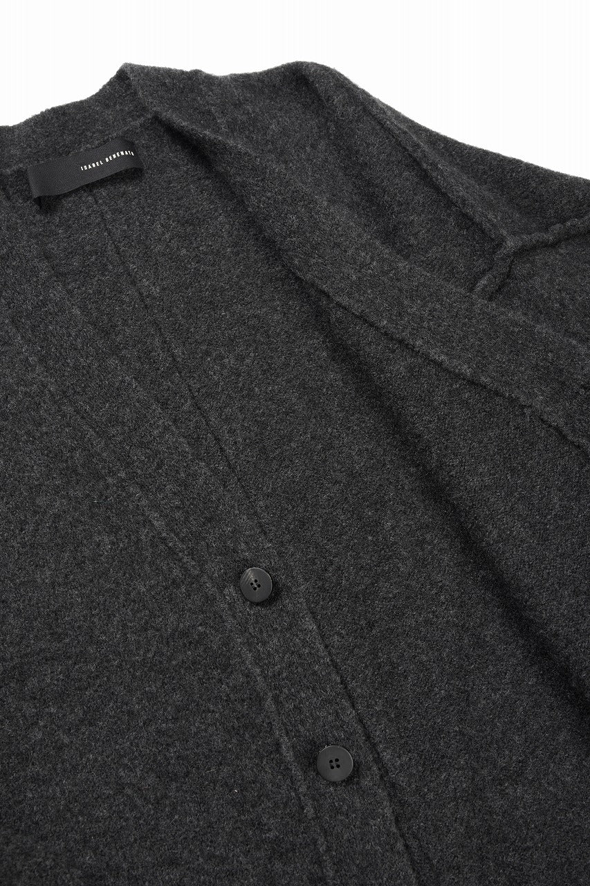 Load image into Gallery viewer, ISABEL BENENATO Yak Long Cardigan (GRAPHITE)