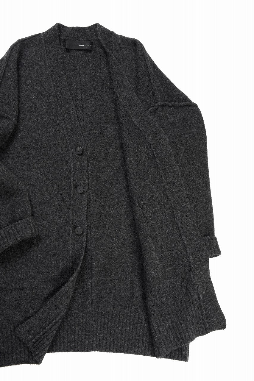 Load image into Gallery viewer, ISABEL BENENATO Yak Long Cardigan (GRAPHITE)