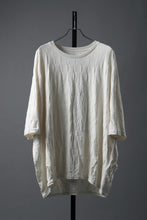 画像をギャラリービューアに読み込む, A.F ARTEFACT GRADIENT PLAID PATTERN DOLMAN TEE (CREAM)