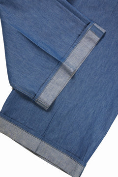 画像をギャラリービューアに読み込む, TARO HORIUCHI / th products Belted Wide Pants / 6oz Denim (light indigo)