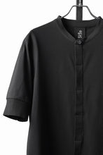 画像をギャラリービューアに読み込む, thom/krom STAND UP COLLAR T-SHIRT / STRETCH COTTON JERSEY (BLACK)