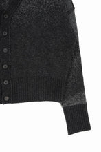 Load image into Gallery viewer, ISABEL BENENATO Yak Cardigan with Shaded Jacquard in Two Colours (GRAPHITE)