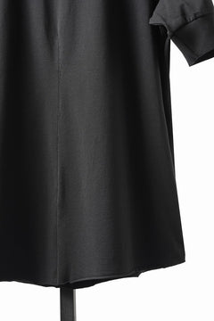 画像をギャラリービューアに読み込む, thom/krom STAND UP COLLAR T-SHIRT / STRETCH COTTON JERSEY (BLACK)