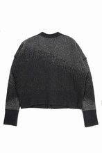 Load image into Gallery viewer, ISABEL BENENATO Yak Cardigan with Shaded Jacquard in Two Colours (GRAPHITE)