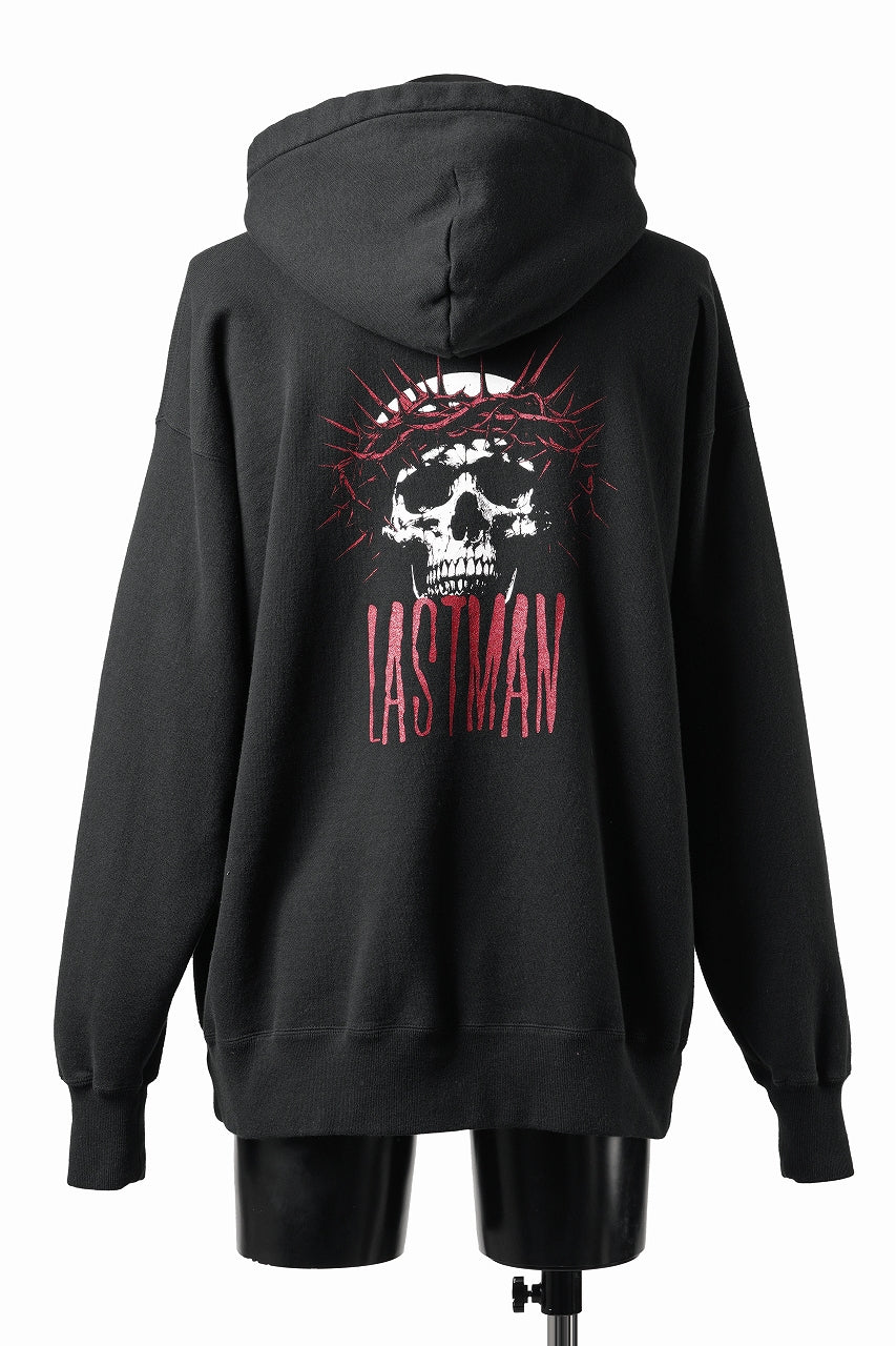 画像をギャラリービューアに読み込む, LASTMAN PRINTED HOODIE -CROWN- (BLACK)