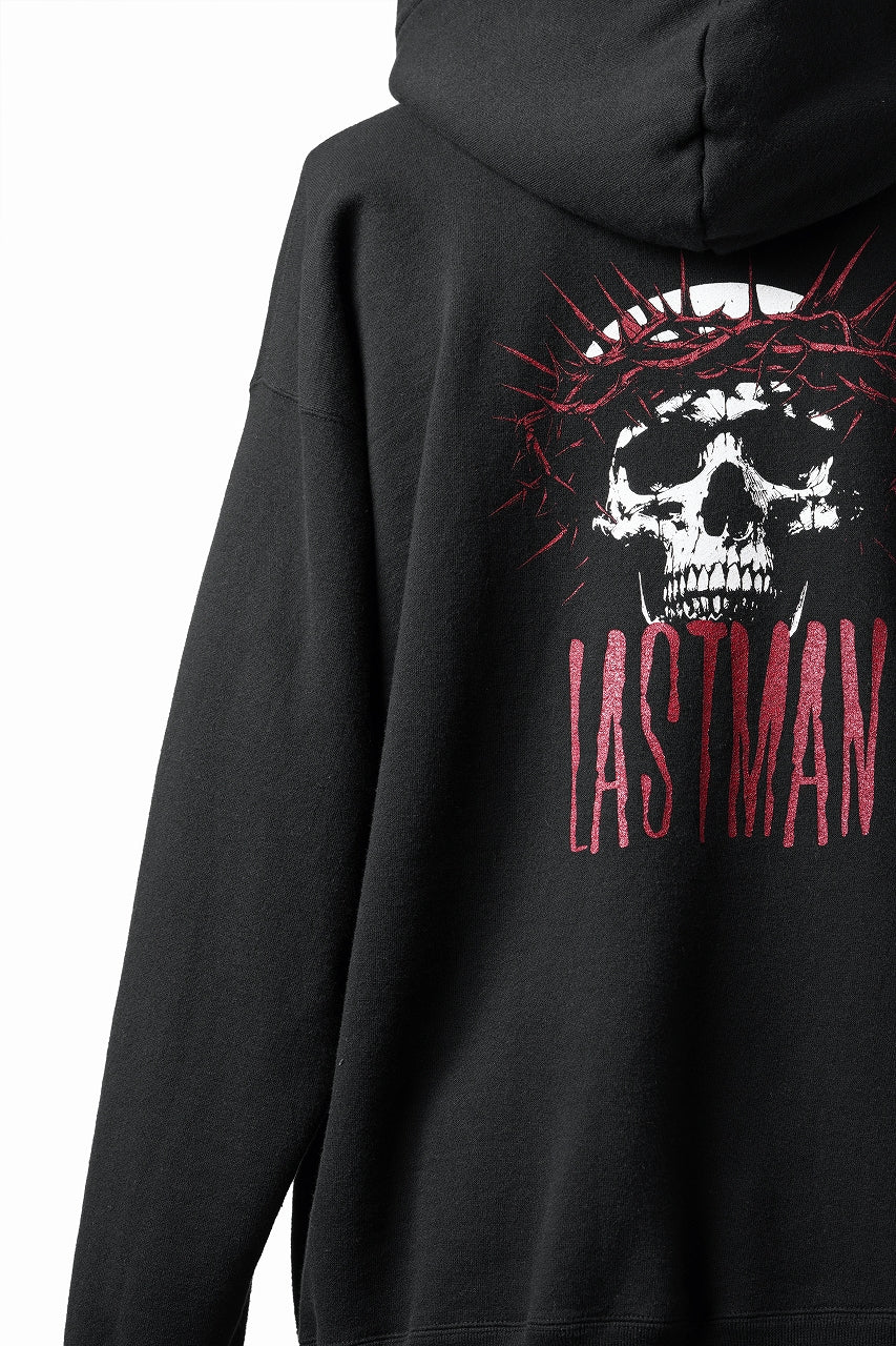 画像をギャラリービューアに読み込む, LASTMAN PRINTED HOODIE -CROWN- (BLACK)