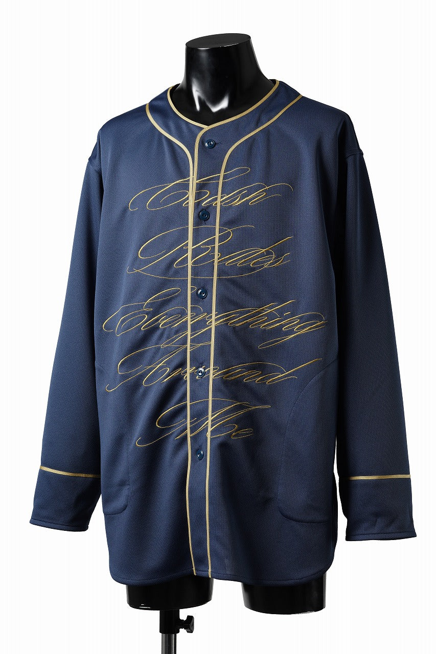 画像をギャラリービューアに読み込む, LASTMAN BASEBALL SHIRT "C.R.E.A.M" (L/S) (NAVY)