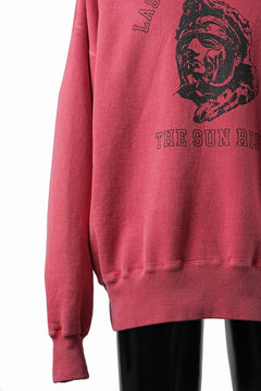 画像をギャラリービューアに読み込む, LASTMAN PRINTED CREW NECK -SUN RISE- (RED)