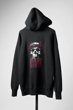 画像をギャラリービューアに読み込む, LASTMAN PRINTED HOODIE -CROWN- (BLACK)