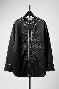 画像をギャラリービューアに読み込む, LASTMAN BASEBALL SHIRT "C.R.E.A.M" (L/S) (BLACK)