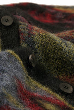 Load image into Gallery viewer, ISABEL BENENATO Geometric Gauzed Mohair Cardigan (PETROLEUM)