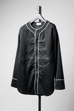 画像をギャラリービューアに読み込む, LASTMAN BASEBALL SHIRT "C.R.E.A.M" (L/S) (BLACK)