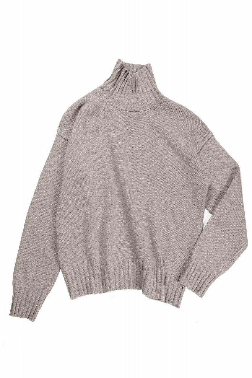 Load image into Gallery viewer, ISABEL BENENATO Cashmere Turtle Neck Sweater (PUMICE)
