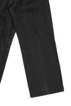 Load image into Gallery viewer, ISAMU KATAYAMA BACKLASH HERRINGBONE STONE BIO WASH WIDE PANTS (BLACK)