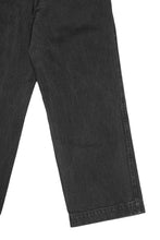Load image into Gallery viewer, ISAMU KATAYAMA BACKLASH HERRINGBONE STONE BIO WASH WIDE PANTS (BLACK)