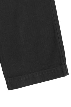 画像をギャラリービューアに読み込む, ISAMU KATAYAMA BACKLASH HERRINGBONE ONE WASH WIDE PANTS (BLACK)