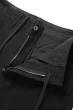 画像をギャラリービューアに読み込む, ISAMU KATAYAMA BACKLASH HERRINGBONE ONE WASH WIDE PANTS (BLACK)