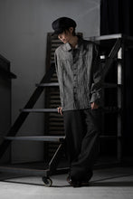 Load image into Gallery viewer, A TENTATIVE ATELIER Abel G. MULTI-STITCHES WORKER SHIRT (BLACK)