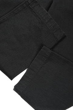 画像をギャラリービューアに読み込む, ISAMU KATAYAMA BACKLASH HERRINGBONE ONE WASH WIDE PANTS (BLACK)