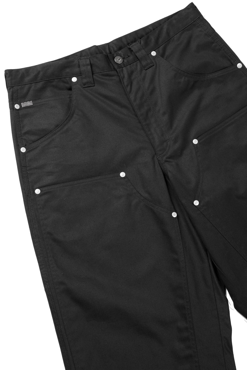 Load image into Gallery viewer, ISAMU KATAYAMA BACKLASH HIGH DENSITY CHINO CARPENTER PANTS (BLACK)