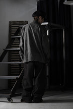 Load image into Gallery viewer, A TENTATIVE ATELIER Abel G. MULTI-STITCHES WORKER SHIRT (BLACK)