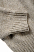 Load image into Gallery viewer, ISABEL BENENATO Yak V-neck Over Sweater with Contrast &amp; Crotch Stitching (NATURAL)