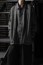 Load image into Gallery viewer, A TENTATIVE ATELIER Abel G. MULTI-STITCHES WORKER SHIRT (BLACK)