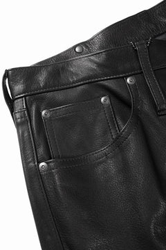 画像をギャラリービューアに読み込む, ISAMU KATAYAMA BACKLASH JAPAN STEER SOFT SHRINK AUTHENTIC STRAIGHT PANTS (BLACK)