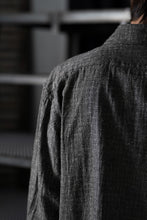 Load image into Gallery viewer, A TENTATIVE ATELIER Abel G. MULTI-STITCHES WORKER SHIRT (BLACK)