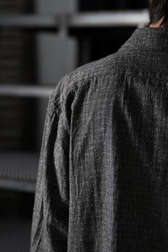 Load image into Gallery viewer, A TENTATIVE ATELIER Abel G. MULTI-STITCHES WORKER SHIRT (BLACK)