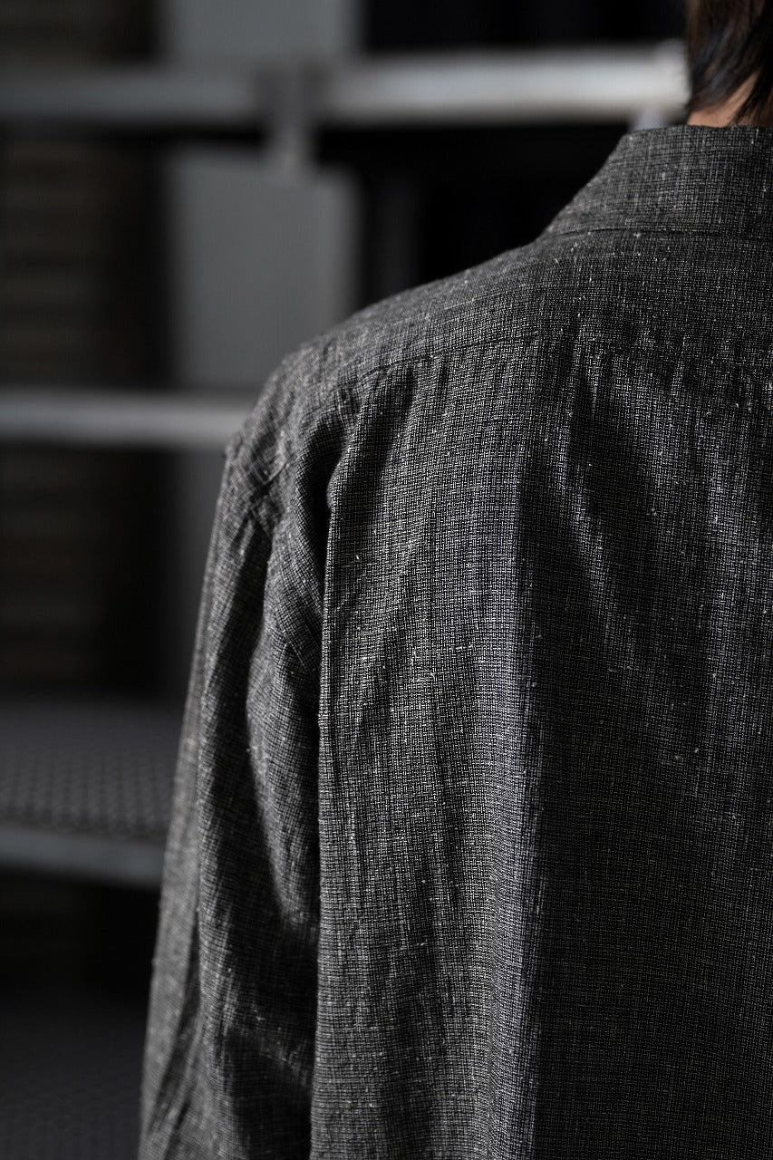 Load image into Gallery viewer, A TENTATIVE ATELIER Abel G. MULTI-STITCHES WORKER SHIRT (BLACK)