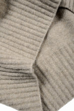 Load image into Gallery viewer, ISABEL BENENATO Yak V-neck Over Sweater with Contrast &amp; Crotch Stitching (NATURAL)