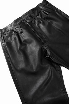 画像をギャラリービューアに読み込む, ISAMU KATAYAMA BACKLASH JAPAN STEER SOFT SHRINK AUTHENTIC STRAIGHT PANTS (BLACK)