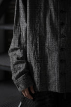 Load image into Gallery viewer, A TENTATIVE ATELIER Abel G. MULTI-STITCHES WORKER SHIRT (BLACK)