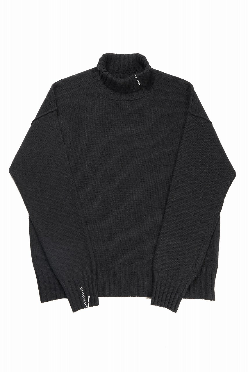 Load image into Gallery viewer, ISABEL BENENATO Cashmere Turtle Neck Sweater (BLACK)