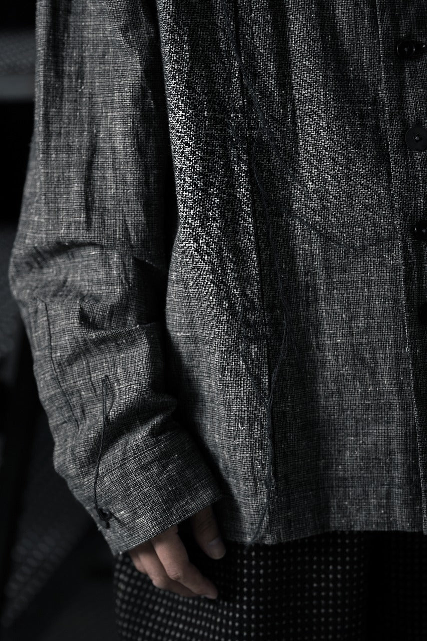 Load image into Gallery viewer, A TENTATIVE ATELIER Abel G. MULTI-STITCHES WORKER SHIRT (BLACK)