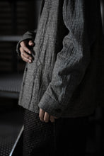 Load image into Gallery viewer, A TENTATIVE ATELIER Abel G. MULTI-STITCHES WORKER SHIRT (BLACK)