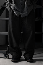 Load image into Gallery viewer, A TENTATIVE ATELIER exclusive George BUTTONED JACQUARD WORKER PANTS (DARK BROWN)