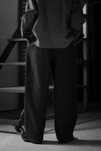 Load image into Gallery viewer, A TENTATIVE ATELIER exclusive George BUTTONED JACQUARD WORKER PANTS (DARK BROWN)