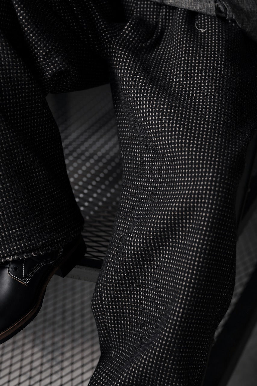 Load image into Gallery viewer, A TENTATIVE ATELIER exclusive George BUTTONED JACQUARD WORKER PANTS (DARK BROWN)