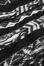 Load image into Gallery viewer, ISABEL BENENATO Reversible Crew-Neck Sweater with Virgin Wool Fancy Jacquard Work (BLACK / WHITE)