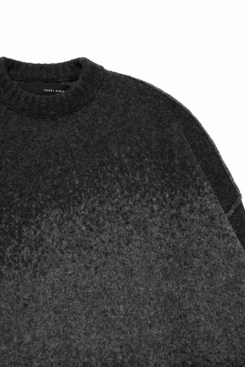 Load image into Gallery viewer, ISABEL BENENATO Yak Shaded Over Size Sweater (GRAPHITE)