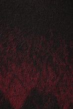 Load image into Gallery viewer, ISABEL BENENATO Gauzed Mohair Crew-Neck Sweater in Shaded Check (BLACK / RED)