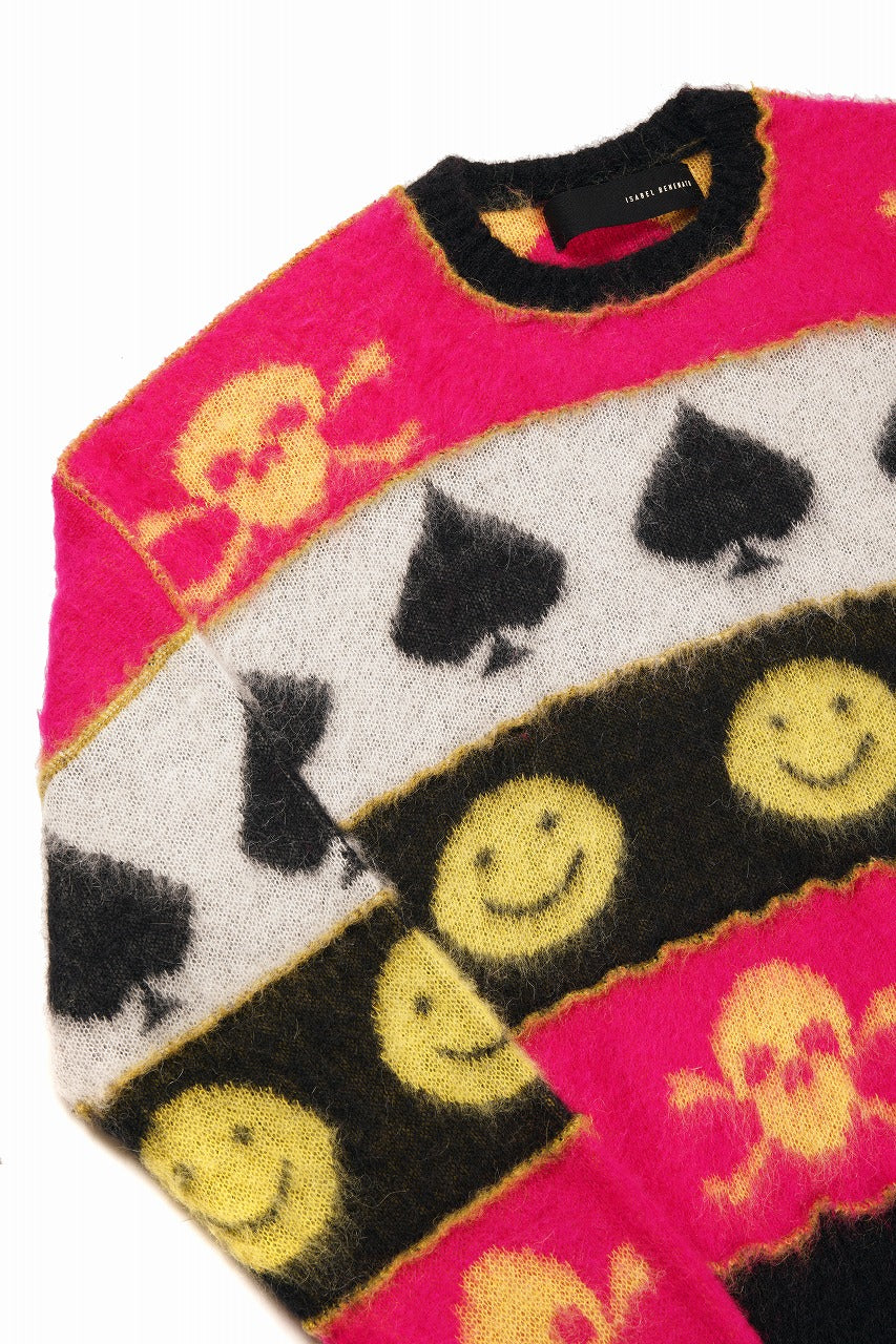 Load image into Gallery viewer, ISABEL BENENATO Wool Jacquarrd Intarsia Knit Jumper (MIX)