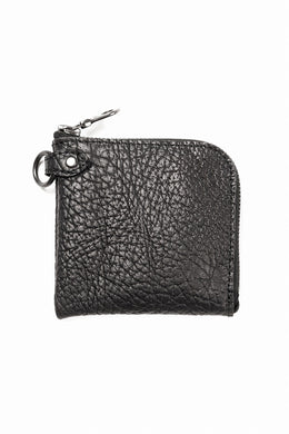 ISAMU KATAYAMA BACKLASH COIN PURSE / MARYAM HEAT SHRINK HORSE BUTT (BLACK)